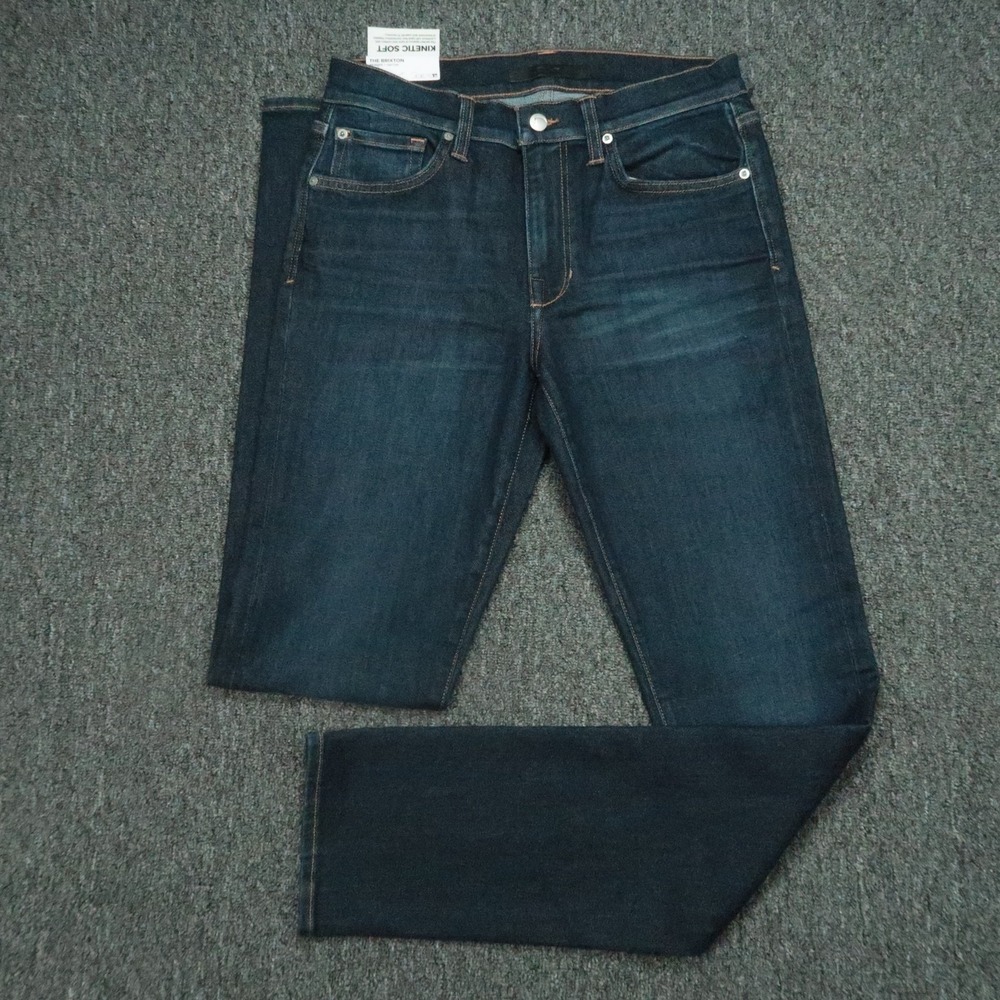 Joes Jeans Mens 29x34 Blue The Brixton Straight Narrow Kinetic Soft Denim NWT